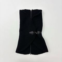 東原亜希さん着用　SLOANEリブ ウール×カシミヤ フード付きマフラー 東原亜希さん着用 SLOANEリブ ウール×カシミヤ フード付きマフラー