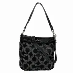 コーチ　COACH　アシュレイドッテットオプアートヒッピーシグネチャー　F20088　　ハンドバッグ　ショルダーバッグ　レディース　美品