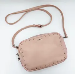 ✨良品✨ agnes b. アニエスベー ショルダーバッグ ポシェット ピンク スタッズのサムネイル