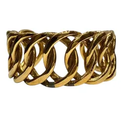 シャネル　CHANEL　ヴィンテージ　ゴールド　バングル　ブランド小物　ブレスレット　レディース