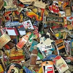 ピンバッジ 200個セット フランス雑貨 まとめ売り ピンズ ヴィンテージ ピンバッチ AO1-200-0311-12