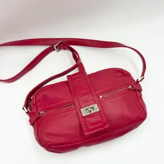 ✨良品✨ agnes b. voyage アニエスベー ショルダーバッグ 赤 ターンロック