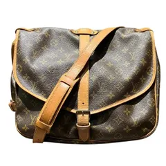 ルイヴィトン　Louis Vuitton　モノグラム　ソミュール35　M42254　バッグ　ショルダーバッグ　レディース