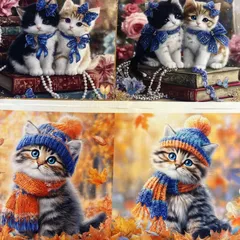 パネル生地　在庫処分‼️ 猫16柄　158