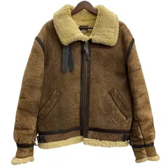 アヴィレックス AVIREX 80's USA製 B-3 ムートン フライトジャケット ジャケット ブラウン 42サイズ 201MT-5457 VB