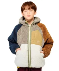 新品 [クリフメイヤー] ジャケット シャギーボア フード キッズ ジュニア 子供服 男女兼用 140 カラフル