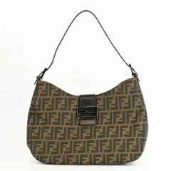 FENDI フェンディ ズッカ マンマバケット ワンショルダーバッグ 8BR037 FFロゴ キャンバス トート レディース