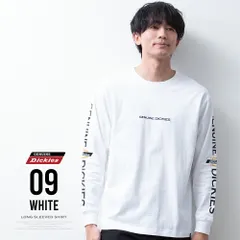 tシャツ メンズ 長袖 クルーネック GENUINE Dickies ディッキーズ 長袖tシャツ バックプリント 刺繍 アメカジ 綿100 Tシャツ ロンt 春 秋 トップス 全4色 6178-6401 03-0405my(商品番号)