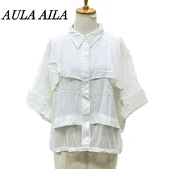 AULA AILA アウラアイラ ドルマンシャツブラウス 0 WHT/ホワイトのサムネイル