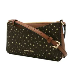 【新品】マイケルコース バッグ ショルダーバッグ MICHAEL KORS ARDEN MK シグネチャー ロゴ スター プリント ミディアム クロスボディバッグ 斜め掛け 35F5G4XC8I BROWN (ブラウン) アウトレット レディース 送料無料