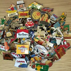 ピンバッジ 100個セット フランス雑貨 まとめ売り ピンズ ヴィンテージ ピンバッチ AO1-100-0311-9