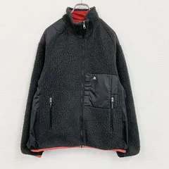 古着 used　NIKE ACG　ナイキエーシージー　フルジップフリースジャケット/ボアジャケット　リバーシブル　黒　ブラック　赤　レッド　Mサイズ