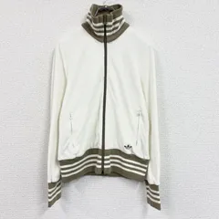 古着 used　00s　adidas　アディダス　トラックジャケット/ジャージ　トレフォイルロゴ　ヴィンテージ　ホワイト　Lサイズ