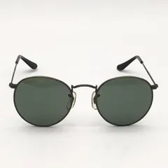 【中古】Ray-Ban ROUND METAL サングラス メタルフレーム RB3447 ブラック レイバン[10][240010507121]