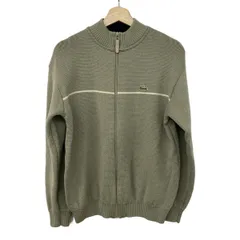 ラコステ ブルゾン サイズ3 L レディース美品  - ライトグリーン×アイボリー 長袖/ニット/ワニ/アップリケ/ジップアップ/SPORT/春/秋