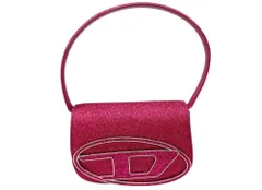 ディーゼル DIESEL 1DR GLITTER HANDBAG グリッター ラメ メタリック Y2K 平成 トレンド FUXIA PINK X08396 P0787 バッグ レディースバッグ ハンドバッグ ロゴ ピンク 104B-131