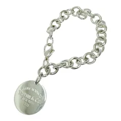 【中古】【保存袋付き】 TIFFANY&Co. ティファニー シルバー リターントゥ ラウンドタグ ブレスレット 37.4g 925刻印 539588 ブレスレット