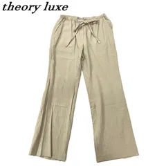 theory luxe セオリーリュクス イージーパンツ レーヨン リネン 混紡素材 40 BEG/ベージュ
