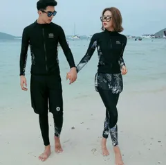 ラッシュガード レディース XL 5点セット 長袖 UVカット 体型カバー 水着