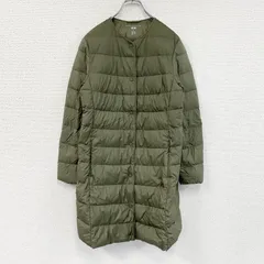 古着 used　UNIQLO　ユニクロ　ウルトラライトダウン　ダウンコート　ダウン90%　カーキ　Mサイズ