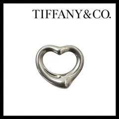 Y【TIFFANY&Co.】オープンハート ペンダント トップ ELSA PERETTI/エルサ ペレッティ SV925 SILVER/シルバー 総重量約4g ネックレス ティファニー (64295NY5a)