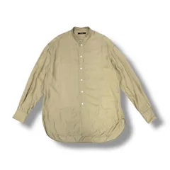 CINOH RAYON TWILL STAND COLLAR SHIRT レーヨンツイルスタンドカラーシャツ 長袖シャツ チノ 22WST301 ベージュ 46 1622A2のサムネイル