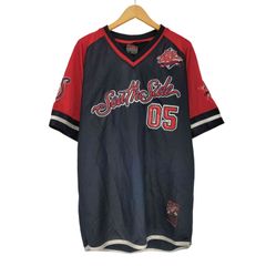希少XXL】90s FUBU ゲームシャツ 05 ベースボールシャツ フブ 赤