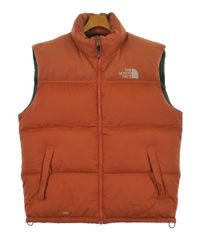 THE NORTH FACE ダウンベスト Lサイズ オレンジ - メルカリ