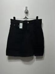 BNX 新品 ブラック デニム ミニ スカート 実寸 L