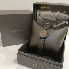 ​☆【美品・値下げ中】アニエスべー 箱付・稼動品  腕時計 ソーラー 黒 V117-KRZ0 レディースのサムネイル