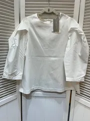 未使用☆theory luxe セオリーリュクス ボリューム袖 ブラウス レディース 38 ホワイト 日本製 4101019