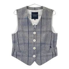 サイズ：1 PEARLY GATES パーリーゲイツ 2025年モデル ベスト ジレ リボン グレンチェック柄 ネイビー系 [240101646120] ゴルフウェア レディース ストスト