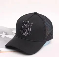 AMIRI アミリ MA トラッカーキャップ ユニセックス ロントロゴ メッシュキャップ ブラック