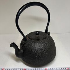 j*a様 龍文堂造 丸型鉄瓶 蓋付き - メルカリ