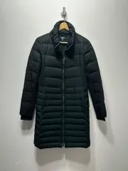 DKNY ブラック ロング ダウン コート S