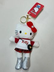 Crossback Hello Kitty Long Dali Kitty Plush Keychain Brand New