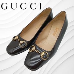 【グッチ】美品インターロッキングコンビチェーン バックスリング ポインテッドトゥ グッチ】美品インターロッキングコンビチェーン バックスリング ポイン