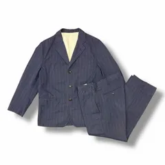 COMME des GARCONS HOMME Stripe Setup Suit ストライプセットアップ スーツ テーラードジャケット スラックス アーカイブ コムデギャルソンオム HE-J001 HM-P029 ネイビー S （10029M）のサムネイル