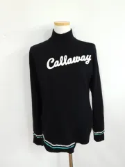 キャロウェイ ゴルフ レディース 防風 ニット タートルネック Tシャツ 90