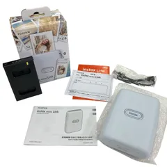 186001 通電確認のみ FUJIFILM フジフィルム instax mini link スマートフォン用 チェキプリンター 説明書付き 箱付き