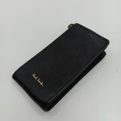 ◎◎Paul Smith ポールスミス キーリング付きL字ファスナー 4連キーケース ブラック