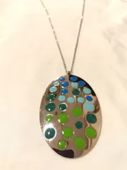M13　スウォッチ　swatch　アクセサリー　ネックレス　シルバー　楕円　ドットのサムネイル