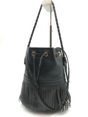 GIANNI CHIARINI レザー フリンジバッグ BLACK - メルカリ