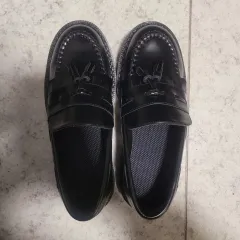 新品 ブラック タッセル ローファー 250