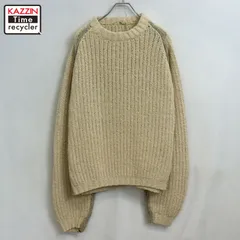 90s vintage 2トーン コットン ニットセーター メンズ XLサイズ相当 ビッグサイズ オーバーサイズ