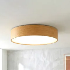 最終価格！【個人未使用】オリカ LED ウッドシーリングライト ウッド ナチュラル 直径50cm タモ 北欧 ナチュラル おしゃれ 天井照明 照明器具 モデルルーム展示品【送料無料】