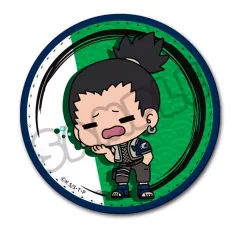 【新品】バッジ・ビンズ MF.奈良シカマル レザーバッジ(丸形) 「NARUTO -ナルト-」