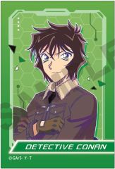 【新品】バッジ・ビンズ 世良真純 アート缶バッジ サイバー 「名探偵コナン」