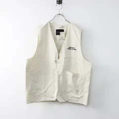 ニコアンド niko and  刺繍ミリタリーベスト F/ベージュ ジレ ノースリーブ 前開き ロゴ【2400014205930】