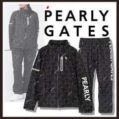 新品 未使用 パーリーゲイツ クラフトエボ レインウェア セットアップ 千鳥柄 M【PGG PEARLY GATES】2WAYフルジップアップレインウェア 上下セット